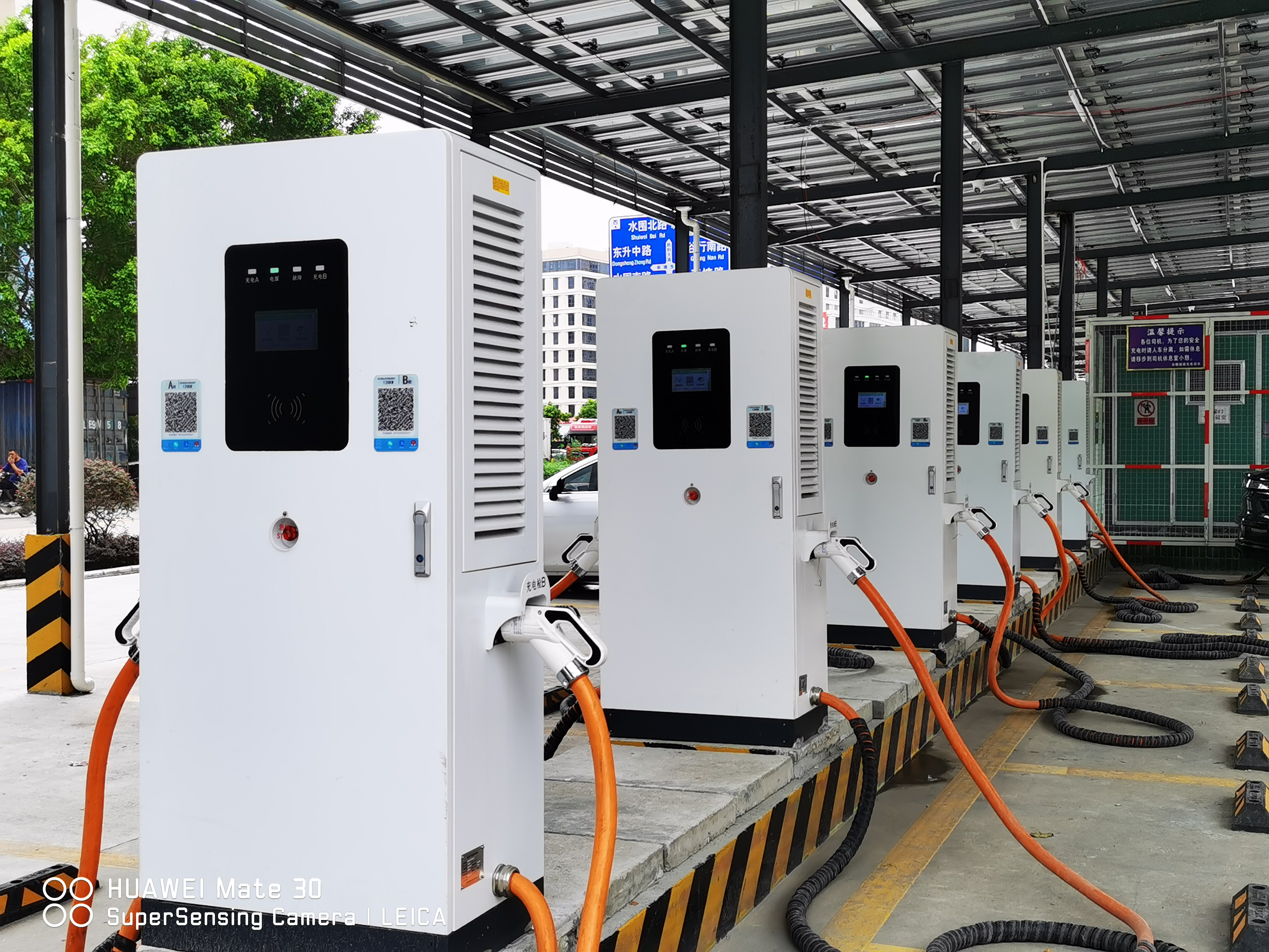 Electric vehicle charging station case